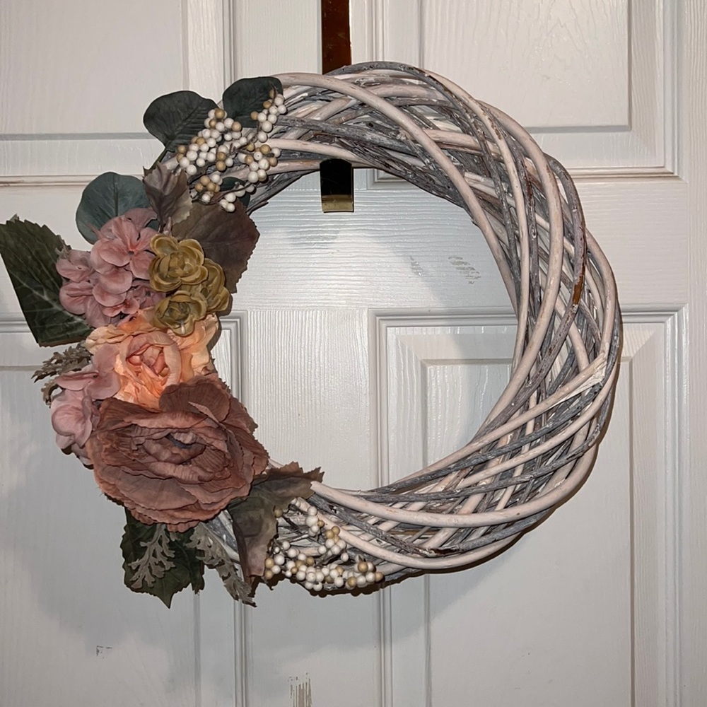 One of a kind Fall floral wreath